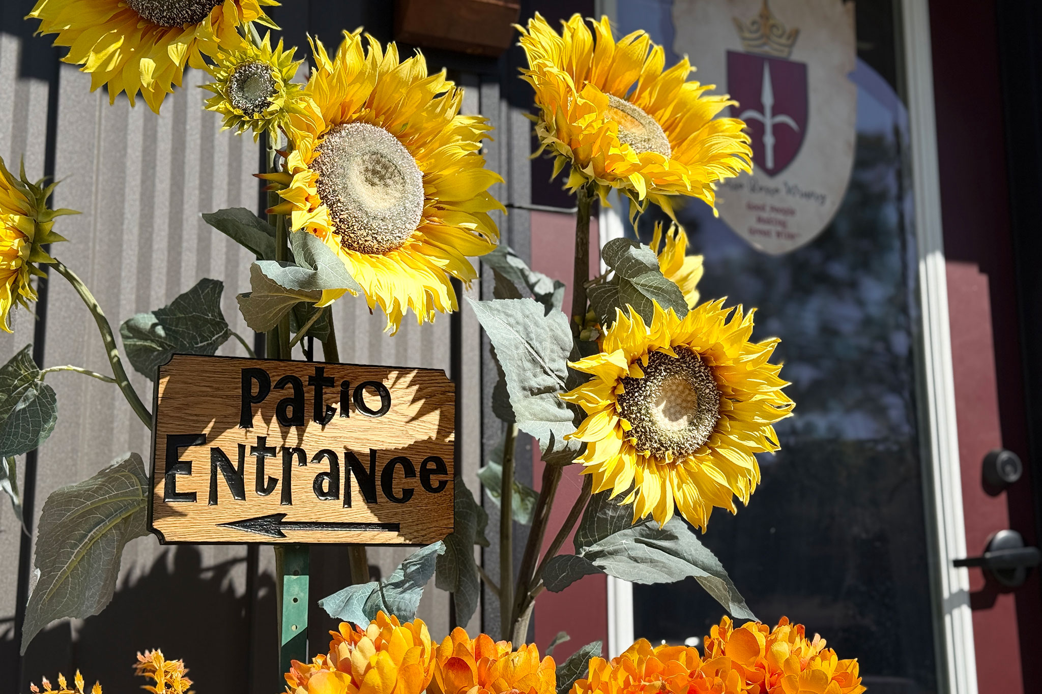 Patio Entrance at Carso Rosso Winery's